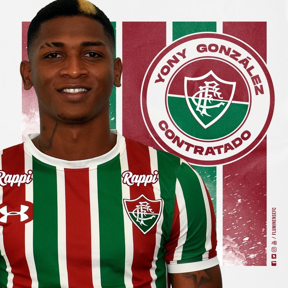 Fluminense Anuncia Oficialmente O Ligeirinho Yony Gonzalez Ex Junior Barranquilla Fluminense Ge