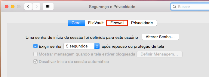 Acessando a aba Firewall (Foto: Reprodução/Edivaldo Brito)