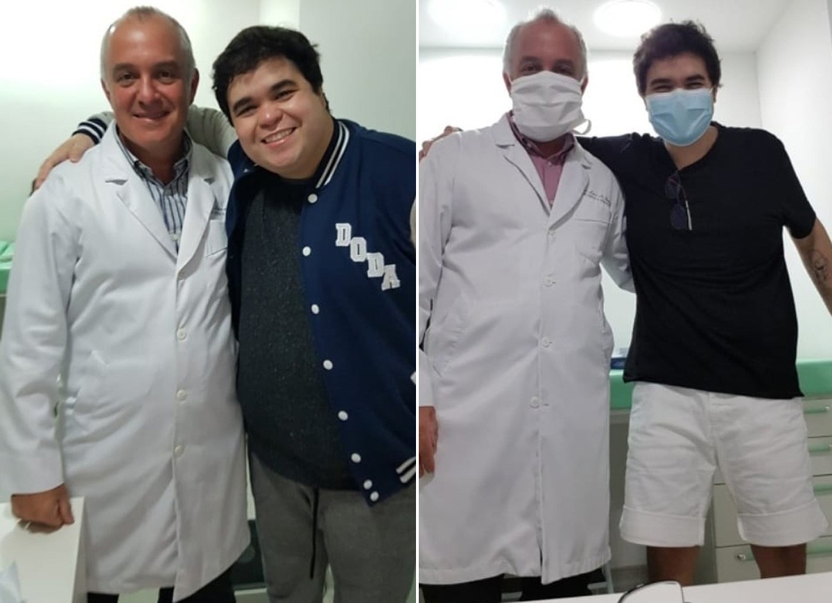 Jorginho Doda antes e depois da bariátrica (Foto: Reprodução/Instagram)