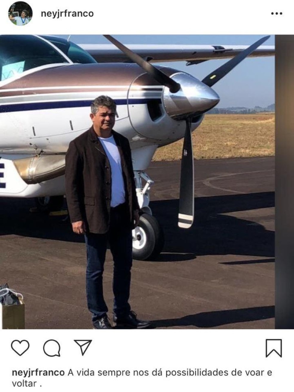 Ney Franco: postagem nas redes sociais animou a torcida esmeraldina — Foto: Reprodução/Instagram