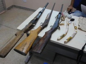 Armas, drogas e artefatos explosivos são apreendidos no nordeste do PA (Foto: Divulgação/Polícia Civil)