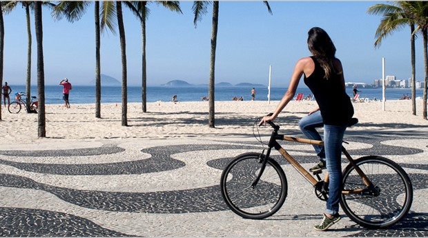 Bicicleta de bambu tem ticket médio entre R$ 900 e R$ 2 mil (Foto: Reprodução)