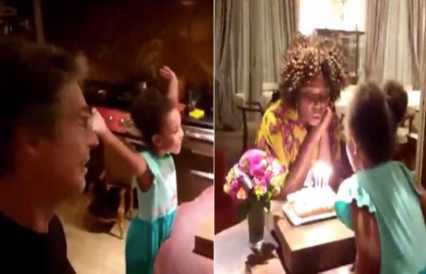 Adriana Alves celebra aniversário e a filha, Olivia, rouba a cena (Foto: reprodução/instagram)