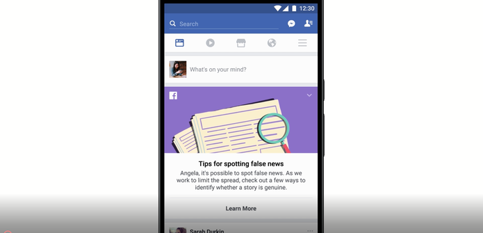 Facebook dará dicas para detectar notícias falsas na rede social (Foto: Divulgação/Facebook)