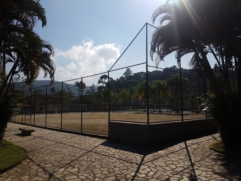 Campo onde aconteceu o ataque de traficantes em Angra dos Reis (Foto: DivulgaÃ§Ã£o/PolÃ­cia Civil)