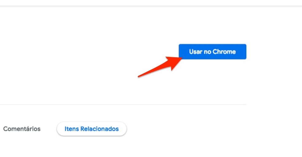 Ação para preparar o download da extensão Mais Barato PROTESTE para Chrome — Foto: Reprodução/Marvin Costa