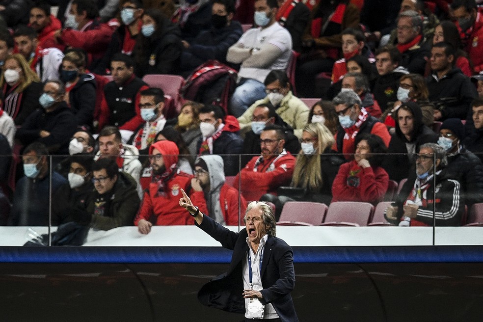 Jorge Jesus Benfica x Dínamo de Kiev — Foto: Patrícia de Melo Moreira/AFP