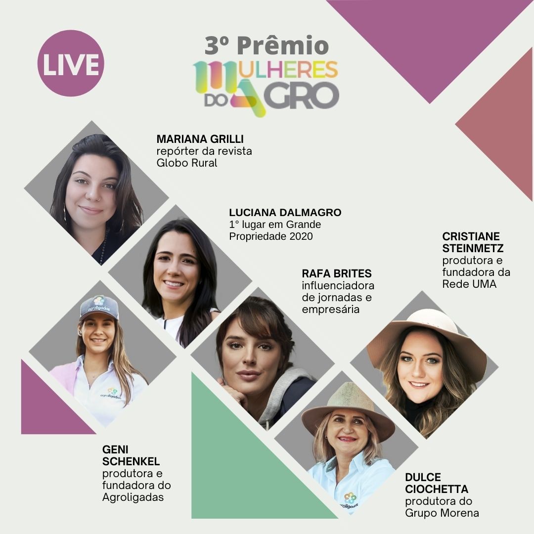 Live Globo Rural: Prêmio Mulheres do Agro - ABAG