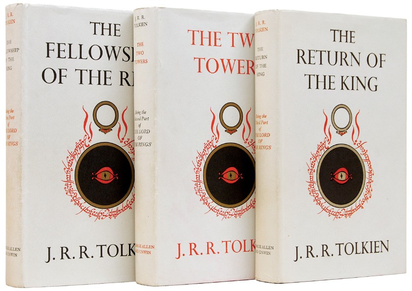 Primeiras edições da trilogia, publicada de 1954 a 1957 (Foto: Reprodução)
