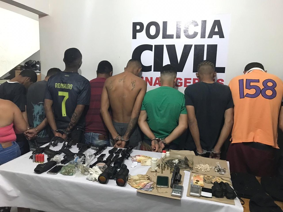 Suspeitos detidos pela polÃƒÂ­cia foram levados para presÃƒÂ­dios na regiÃƒÂ£o Ã¢Â€Â” Foto: PolÃƒÂ­cia Civil/DivulgaÃƒÂ§ÃƒÂ£o