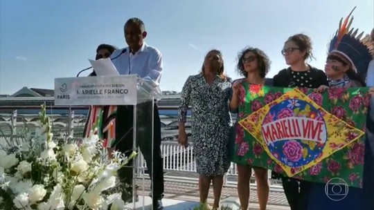 Jardim em homenagem a Marielle Franco é inaugurado em Paris