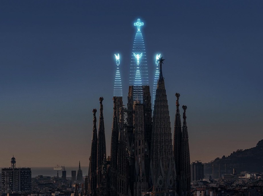 A igreja da Sagrada Família em Barcelona