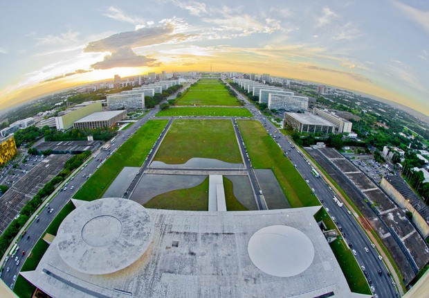 Esplanada dos Ministérios em Brasília, vista do 28° andar do Congresso Nacional ; governo federal ;  (Foto: Ana Volpe/Senado)