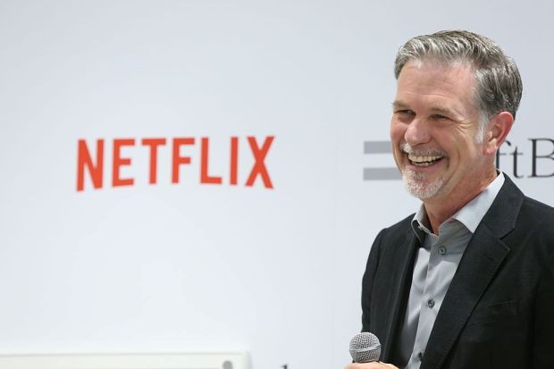 Reed Hastings, CEO da Netflix, em conferência no Japão (Foto: Getty Images/Ken Ishii)