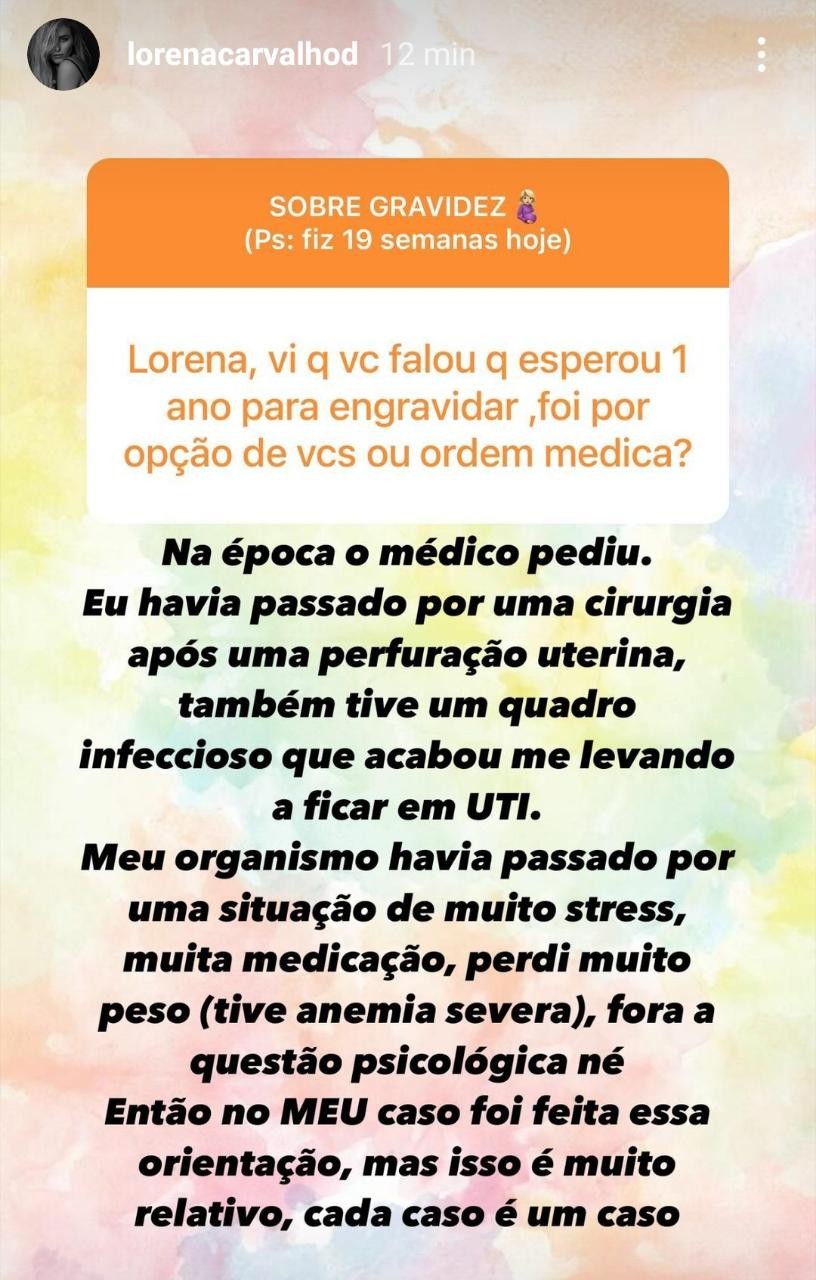 Lorena Carvalho responde fãs (Foto: Reprodução/Instagram)