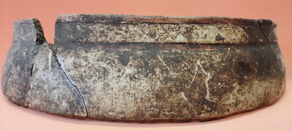 Objeto de argila de 2 mil anos  — Foto: Centro de Investigações Cientificas Argentinas e Universidade Nacional da Prata