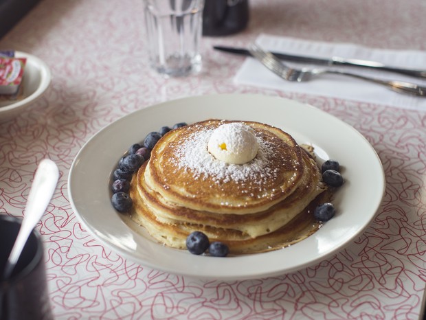 PORTLAND, ME - AUGUST 22: Pancakes at Other Side Diner on Thursday, August 22, 2019. (Staff Photo by Brianna Soukup/Portland Portland Press Herald via Getty Images) (Foto: Portland Press Herald via Getty )