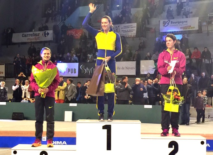 Fabiana Murer bate recorde sul-americano no salto com vara na França (Foto: Arquivo Pessoal)