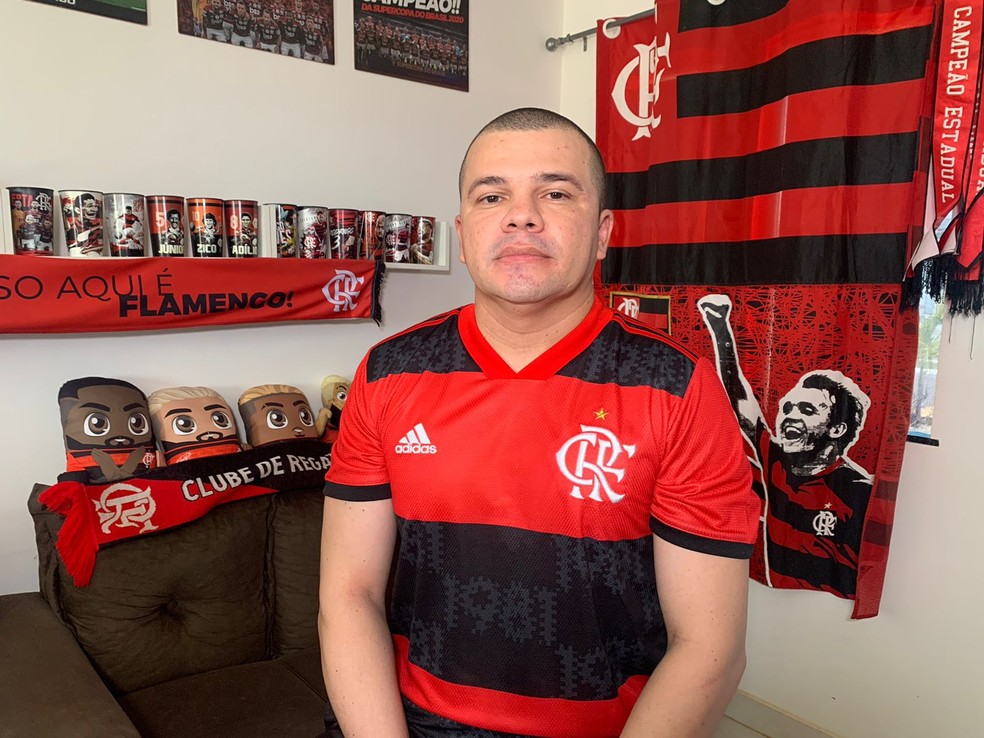 Alanjocer montou a casa dos sonhos de qualquer rubro-negro &mdash; Foto: Paulo Pennafort/Rede Amaz&ocirc;nica