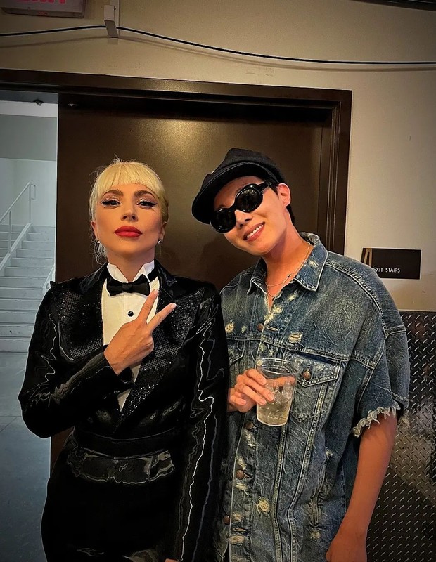 J-Hope e Lady Gaga (Foto: Reprodução/Instagram)