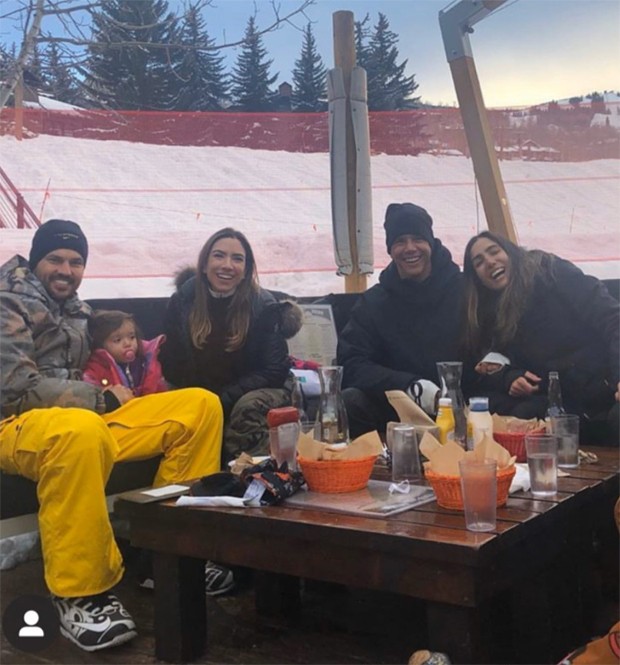 Patrícia Abravanel e Fabio Farias esquiam com Márcio Garcia e Andrea Santa Rosa em Aspen, no Colorado (Foto: Reprodução / Instagram)