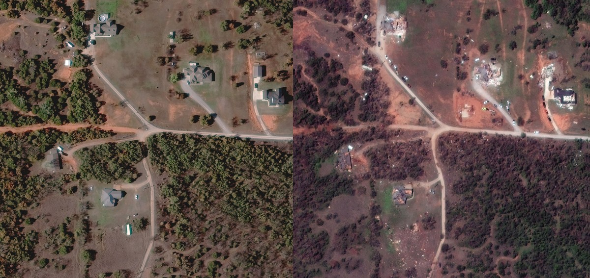 Before and after: Satellite images show devastation caused by US tornado |  the world