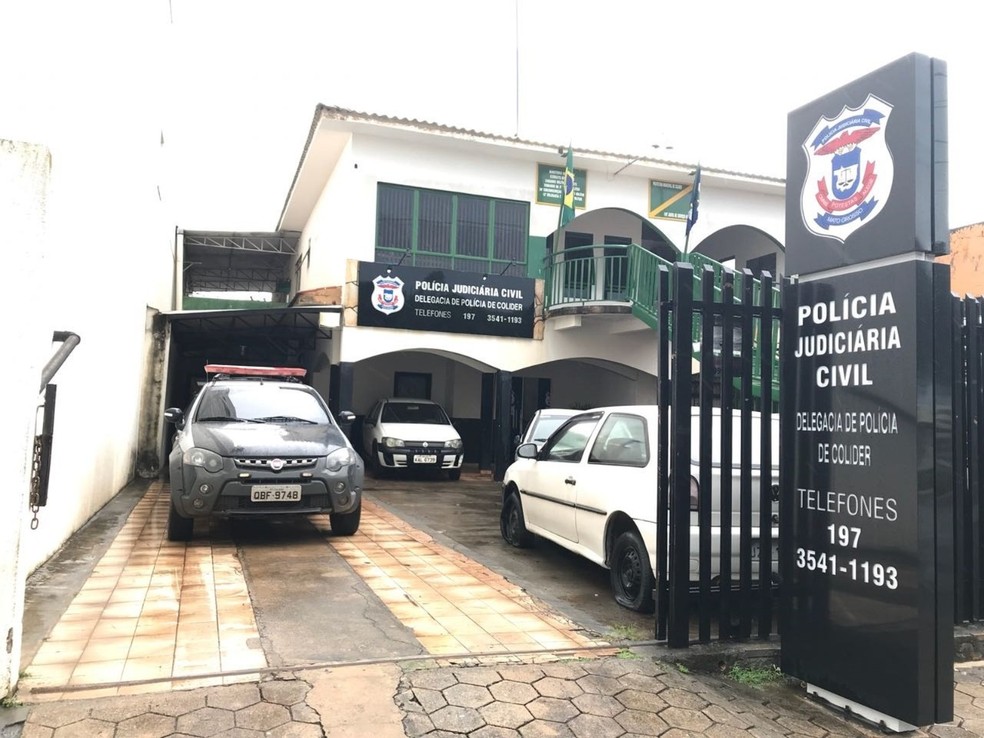 Delegacia de Polícia de Colíder investiga o caso — Foto: Polícia Civil MT