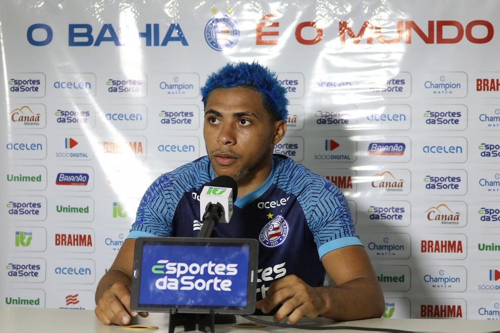 Jacaré é figura certa no time titular de Renato Paiva — Foto: Felipe Oliveira/EC Bahia