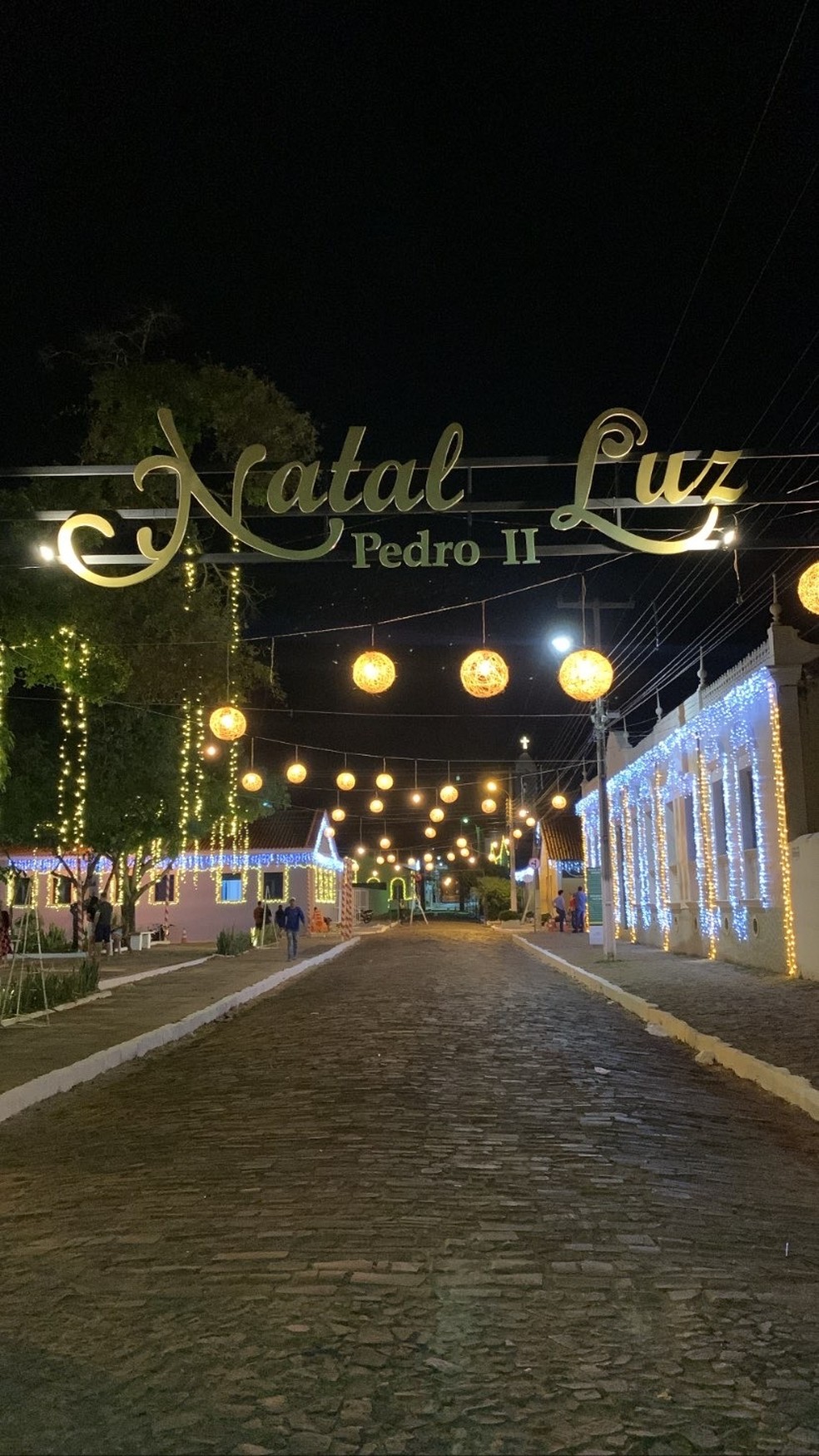 Decoração de Natal em Pedro II, no Norte do Piauí — Foto: Divulgação