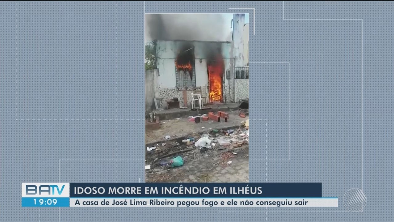 Incêndio atinge casa e mata uma pessoa em Ilhéus, sul da Bahia