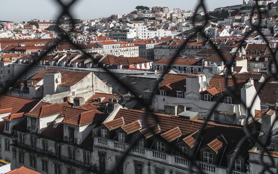 Panorama de parte do centro de Lisboa