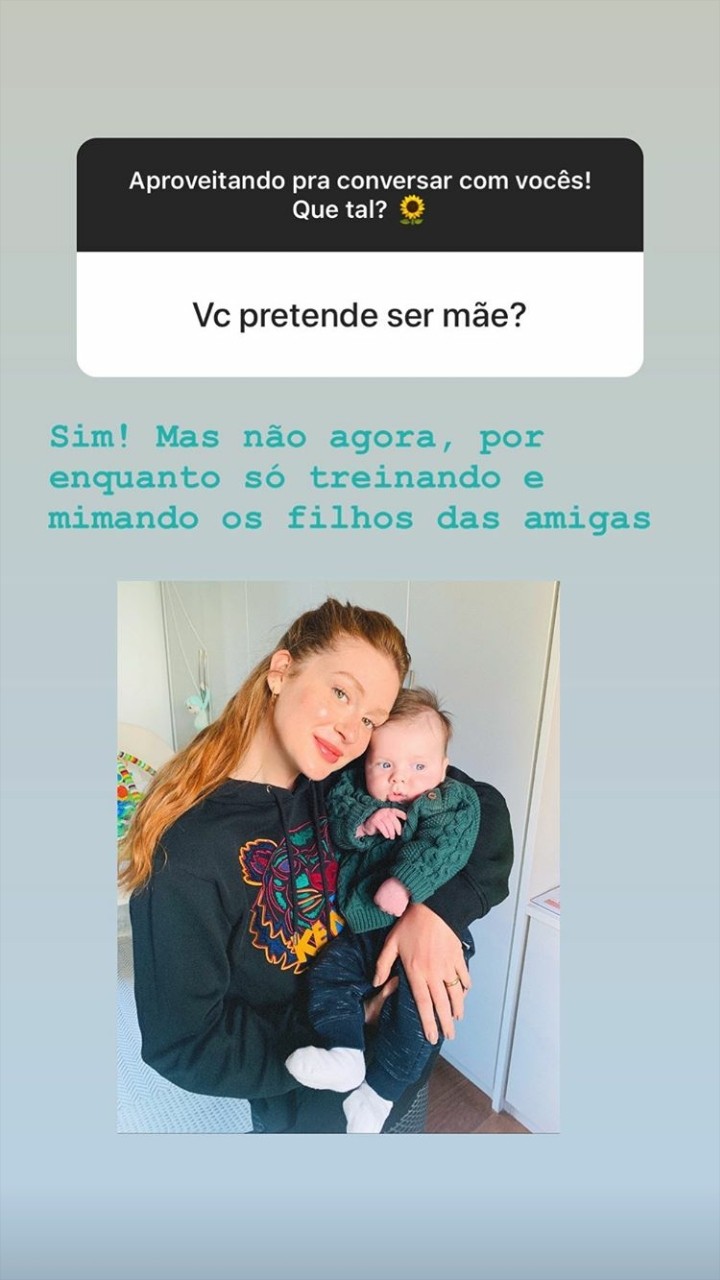 Marina Ruy Barbosa responde pergunta de fã (Foto: Reprodução / Instagram)