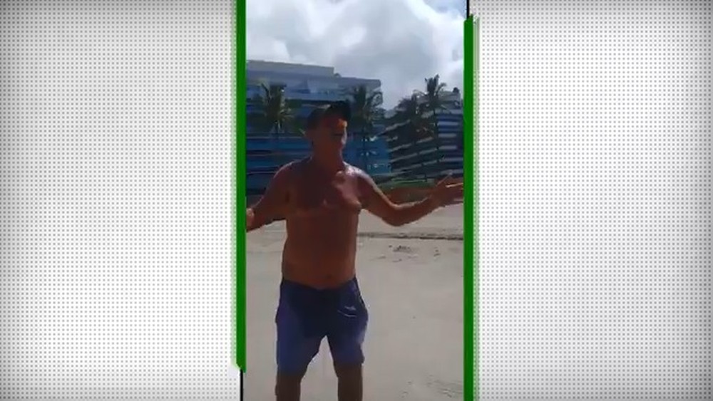 Muricy discute com fiscal ao ser abordado em praia fechada no litoral de São Paulo; veja vídeo