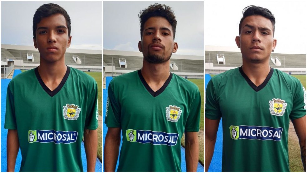 Da esquerda para direira: Alifi Filipe, Jhon Kennedy e Gustavo Sarmento — Foto: Kelton Pinho