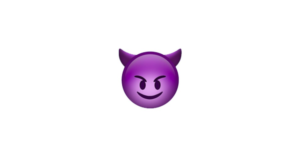 Emoji de diabo sorridente  Foto: Reproduo/Emojipedia
