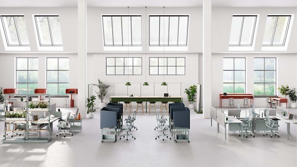 Os móveis da Herman Miller permitem ao funcionário desenhar seu espaço (Foto: Divulgação)