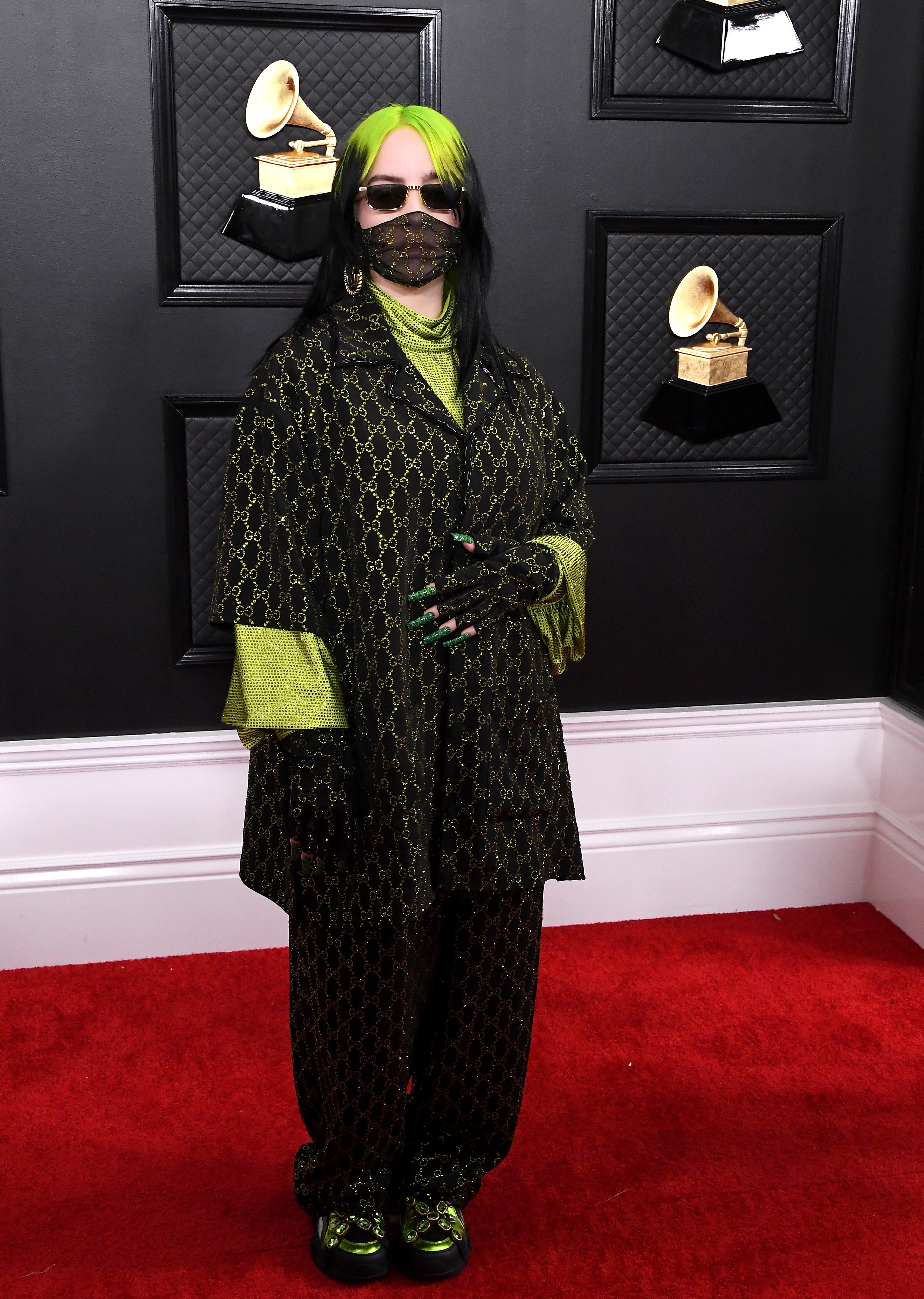 Billie Eilish no Grammy de 2020 (Foto: Getty Images)