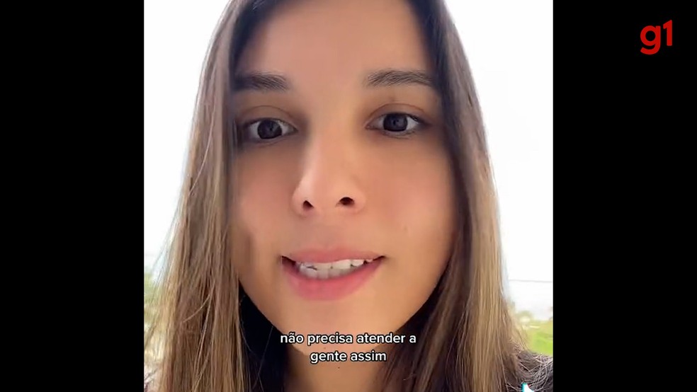 A advogada Beatriz Salgado fez a denúncia por meio de um vídeo nas redes sociais — Foto: Reprodução/Redes sociais