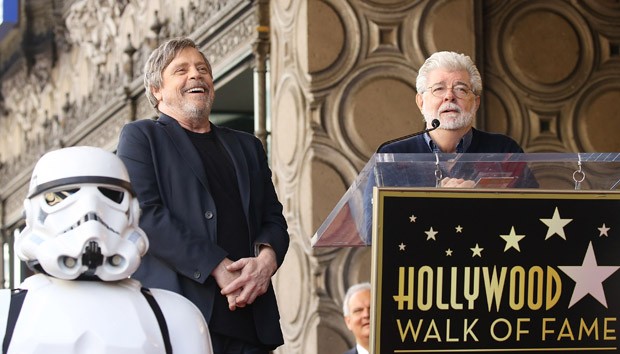 Mark Hamill e George Lucas (Foto: Getty Images,)