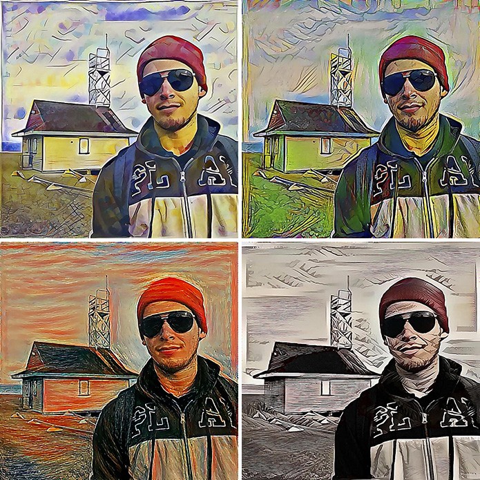 Dreamscope pode aplicar dezenas de filtros inspirados nas pinturas de grandes artistas (Foto: Reprodução/Elson de Souza)