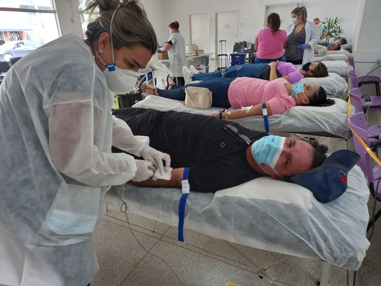 Mais de 70 moradores doaram sangue durante campanha neste sábado em Tatuí