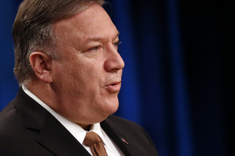 Secretário de Estado americano Mike Pompeo. — Foto: Patrick Semansky/AP