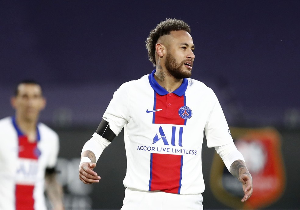 Rennes x PSG, Neymar — Foto: Reuters