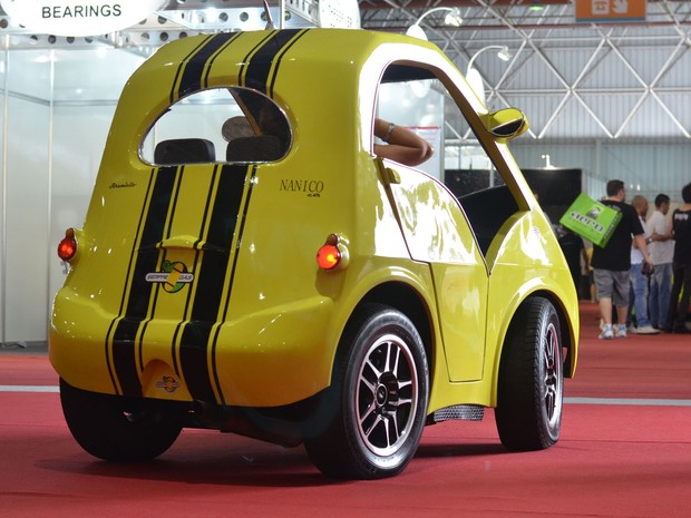 Nanico Car tem versão elétrica esperando parceiros para produção em larga escala (Foto: Peter Fussy/G1)