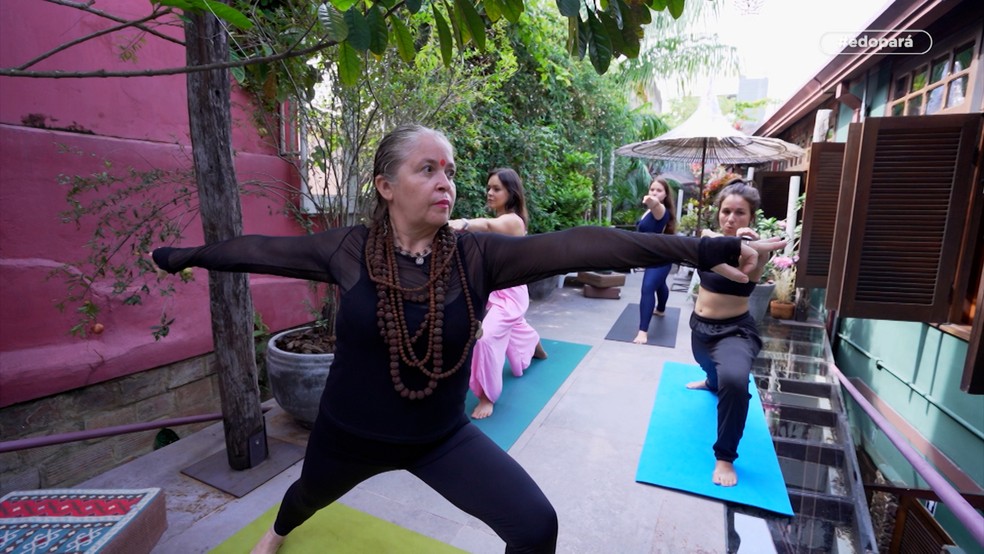 A prática do Yoga busca equilibrio físico, mental e espiritual, tem como principo ética e não violência - É do Pará sobre sustentabilidade - TV Liberal — Foto: Divulgação