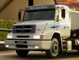 Caminhão de Mercedes-Benz (Foto: Divulgação)