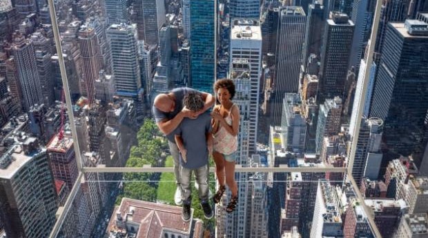 Elevador de vidro em NY promete experiência de levitação para turistas  (Foto: Divulgação / SL Green)