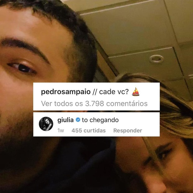 Pedro Sampaio e Giulia Be (Foto: Reprodução/Instagram)