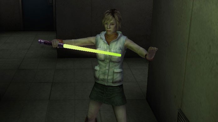 O sabre de luz (Beam Saber) é uma das armas extras de Silent Hill 3 (Foto: Reprodução/Silent Hill Wikia)