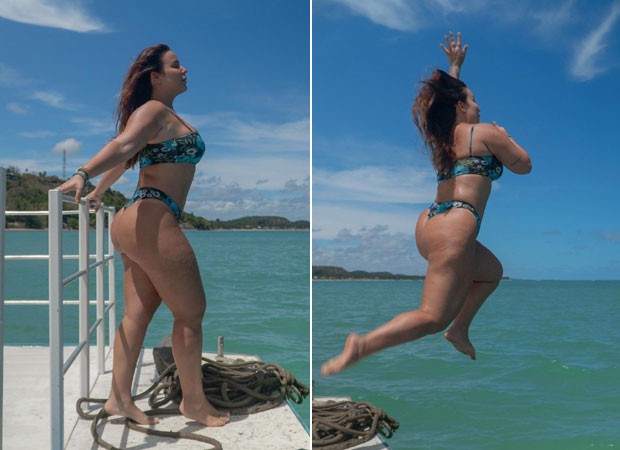 Maria Claudia curte mergulho (Foto: Reprodução/Instagram)